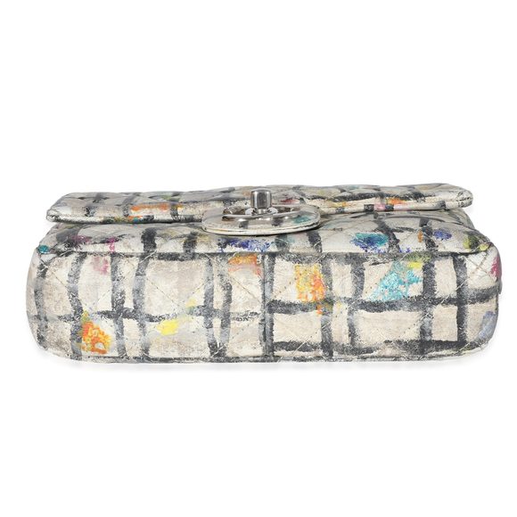 Chanel Multicolor Hand Painted Calfskin Graffiti Mini Flap Bag - Picture 5 of 7